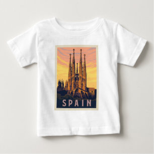 Spanien Familia Sagrada Baby T-shirt
