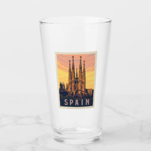 Spanien   Familia Sagrada Glas