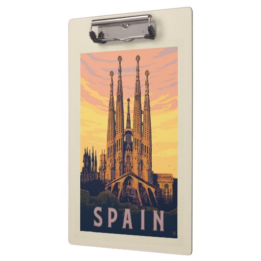 Spanien | Familia Sagrada Klemmbrett (Links)