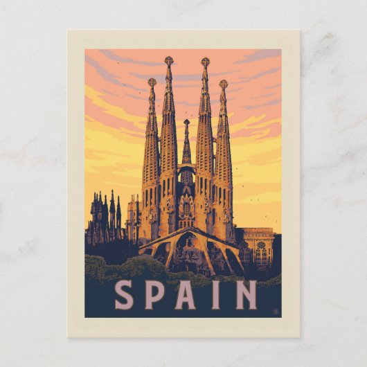Spanien | Familia Sagrada Postkarte (Vorderseite)