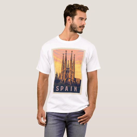 Spanien | Familia Sagrada T-Shirt (Vorne ganz)