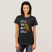 Spanien Flag DNA Molecule Spanische Roots Espana S T-Shirt (Vorne ganz)