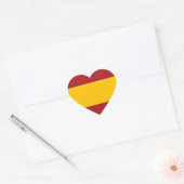 Spanien Flag Heftsticker Herz-Aufkleber (Umschlag)