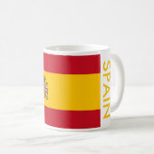 SPANIEN FLAG KAFFEETASSE (VorderseiteRechts)