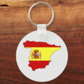 Spanien - Flag-Karte Schlüsselanhänger (Vorderseite)