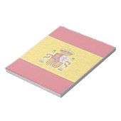 SPANIEN FLAG Notepad Notizblock (Rotiert)