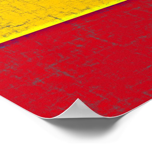 SPANIEN FLAG Poster (Ecke)