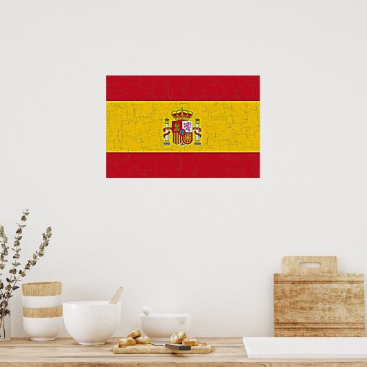 SPANIEN FLAG Poster (Küche)