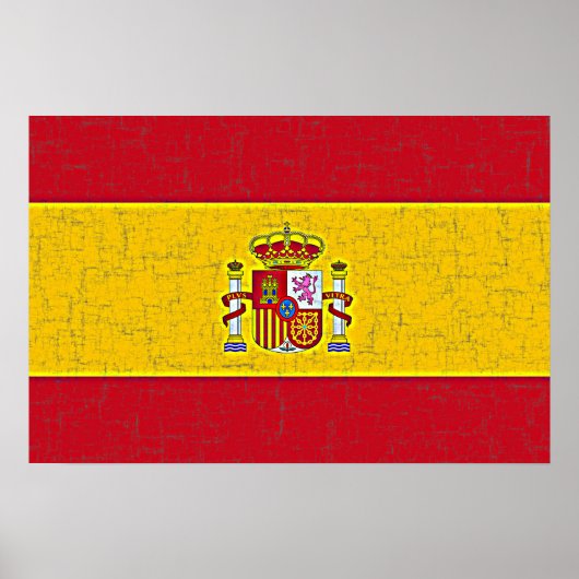 SPANIEN FLAG Poster (Vorne)