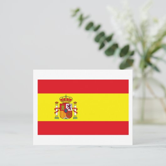 Spanien Flag Postkarte (Stehend Vorderseite)