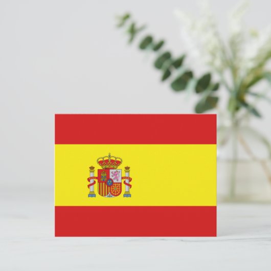 Spanien Flag Postkarte (Stehend Vorderseite)