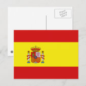 Spanien Flag Postkarte (Vorne/Hinten)
