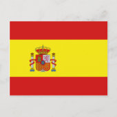 Spanien Flag Postkarte (Vorderseite)