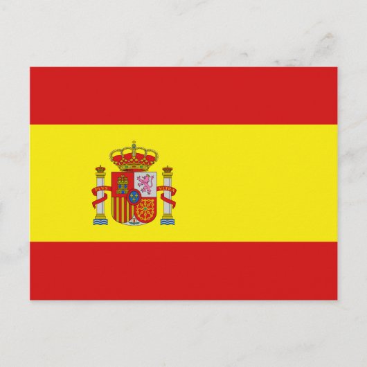 Spanien Flag Postkarte (Vorderseite)