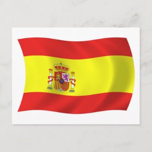 Spanien Flag Postkarte