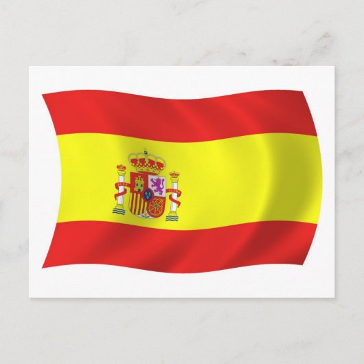 Spanien Flag Postkarte (Vorderseite)