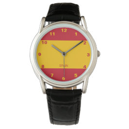 Spanien Flag Watch Armbanduhr