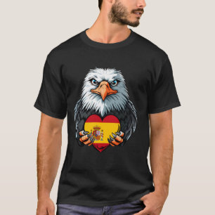 Spanien Flagge Adler Espanol Herz Spanische Wurzel T-Shirt