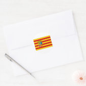 Spanien - Flagge Aragon Runder Aufkleber (Umschlag)