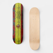 Spanien-Flagge auf disstressed Farben-Skateboard Skateboard (Vorderseite)