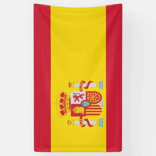 Spanien-Flagge Banner (Vertikal)