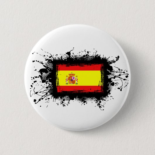 Spanien-Flagge Button (Vorderseite)