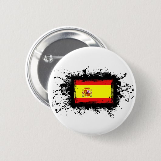 Spanien-Flagge Button (Vorne & Hinten)