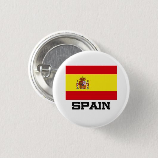 Spanien-Flagge Button (Vorne & Hinten)