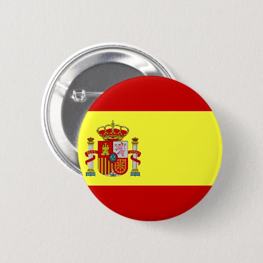 Spanien-Flagge Button (Vorne & Hinten)