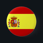 Spanien-Flagge Button<br><div class="desc">Spanien-Flagge. Große Qualitäts-Spanien-Flagge. Wir haben andere Spanien-Geschenkprodukte,  Spanien-Shirts mit Fronten- und Rückseitendrucken,  Spanien-Tassen,  Spanien-Karten und viel mehr für Spanien</div>