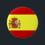Spanien-Flagge Button<br><div class="desc">Spanien-Flagge. Große Qualitäts-Spanien-Flagge. Wir haben andere Spanien-Geschenkprodukte,  Spanien-Shirts mit Fronten- und Rückseitendrucken,  Spanien-Tassen,  Spanien-Karten und viel mehr für Spanien</div>