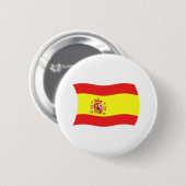Spanien-Flagge-Button Button (Vorne & Hinten)