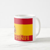 Spanien - Flagge/España - Bandera Kaffeetasse (VorderseiteRechts)