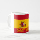 Spanien - Flagge/España - Bandera Kaffeetasse (Vorderseite Links)