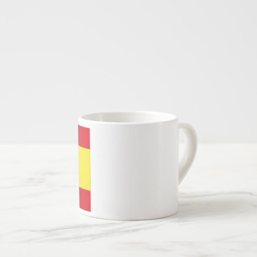 Spanien Flagge Espressotasse (Vorderseite Rechts)
