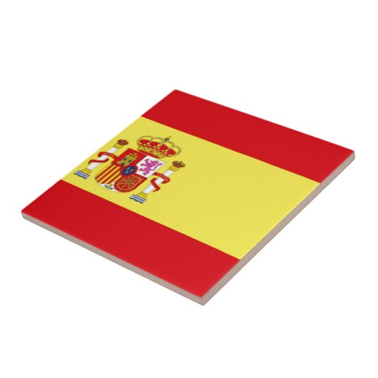Spanien Flagge Fliese (Seite)