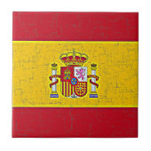 SPANIEN-FLAGGE Fliese (Vorderseite)