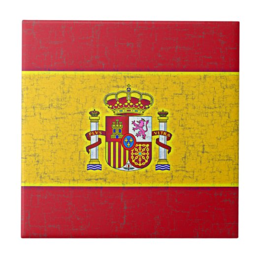 SPANIEN-FLAGGE Fliese (Vorderseite)