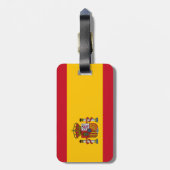 Spanien-Flagge Gepäckanhänger (Rückseite vertikal)