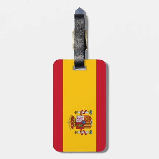 Spanien-Flagge Gepäckanhänger (Rückseite vertikal)