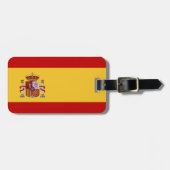 Spanien-Flagge Gepäckanhänger (Vorderseite horizontal)