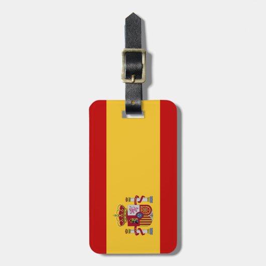 Spanien-Flagge Gepäckanhänger (Vorderseite vertikal)