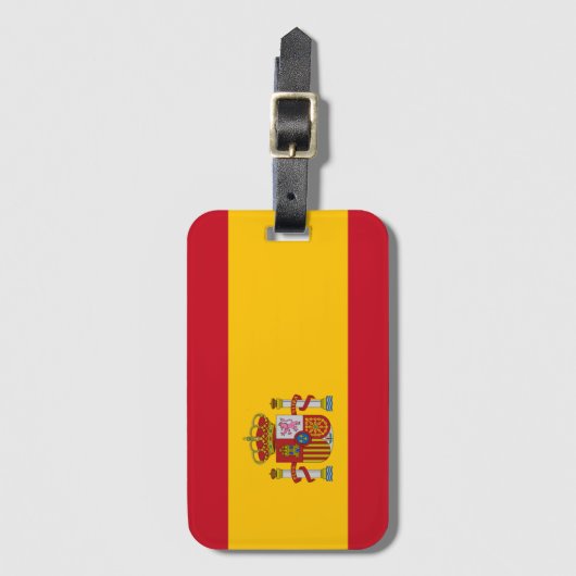 Spanien Flagge Gepäckanhänger (Vorderseite Vertikal)