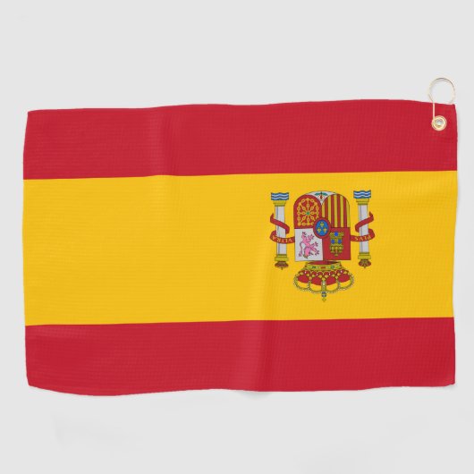 Spanien-Flagge Golfhandtuch (Horizontal)