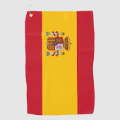 Spanien-Flagge Golfhandtuch (Vorderseite)