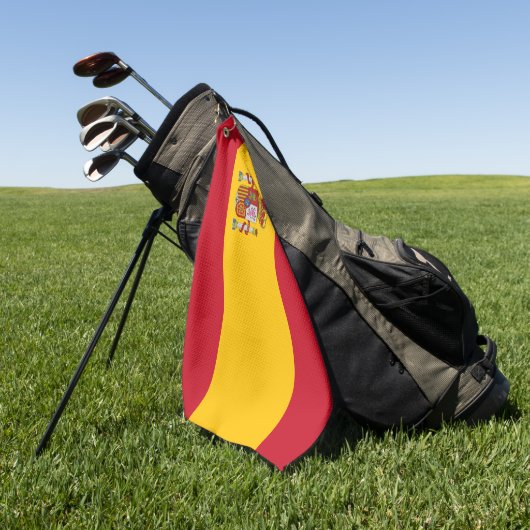 Spanien-Flagge Golfhandtuch (Gras)