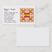 Spanien Flagge in mehreren farbenfrohen Ebenen Visitenkarte (Vorne/Hinten)