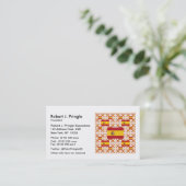 Spanien Flagge in mehreren farbenfrohen Ebenen Visitenkarte (Stehend Vorderseite)