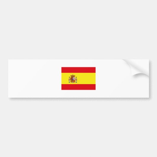 Spanien-FLAGGE International Autoaufkleber (Vorne)