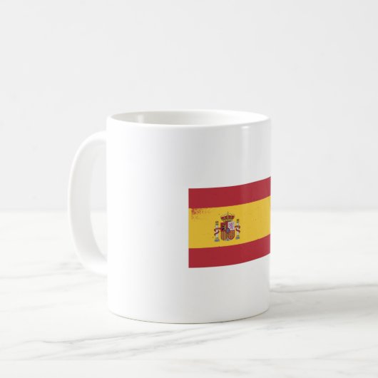 Spanien Flagge Kaffeetasse (Vorderseite Links)